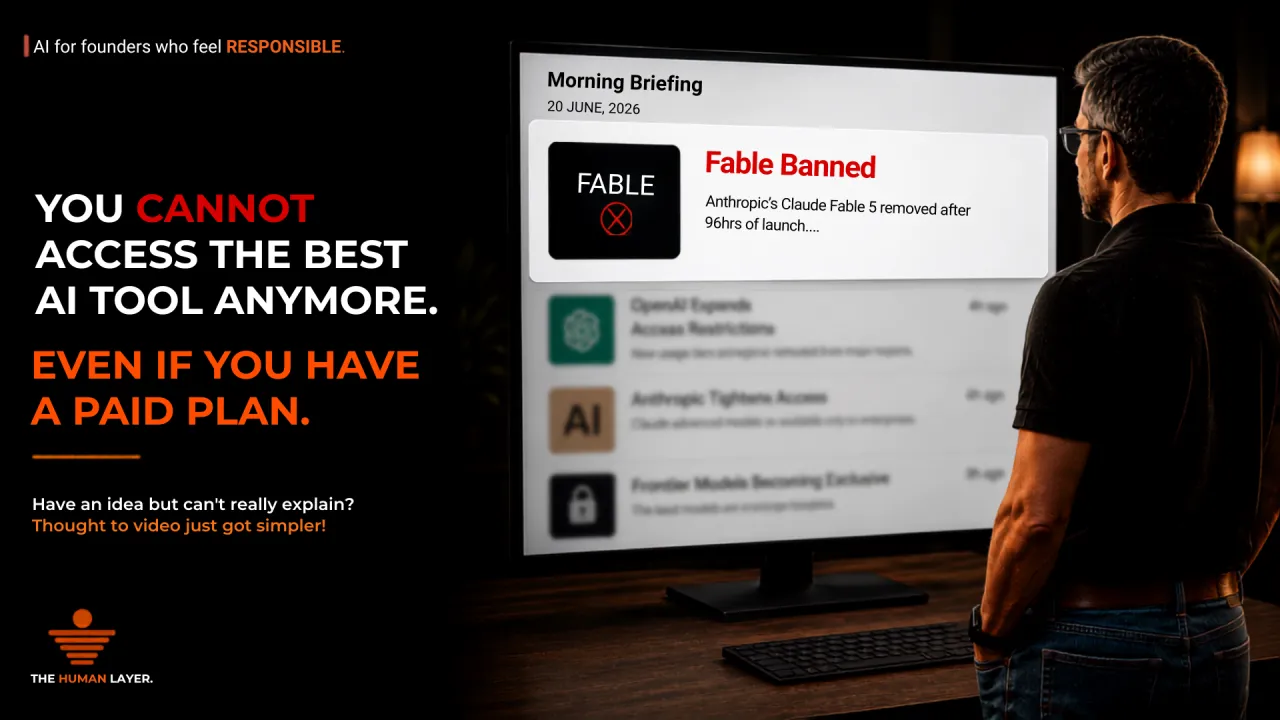 You cannot access the best AI tool anymore. Even if you have a paid plan.