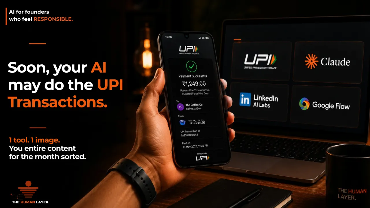 Soon your AI may do the UPI transactions.